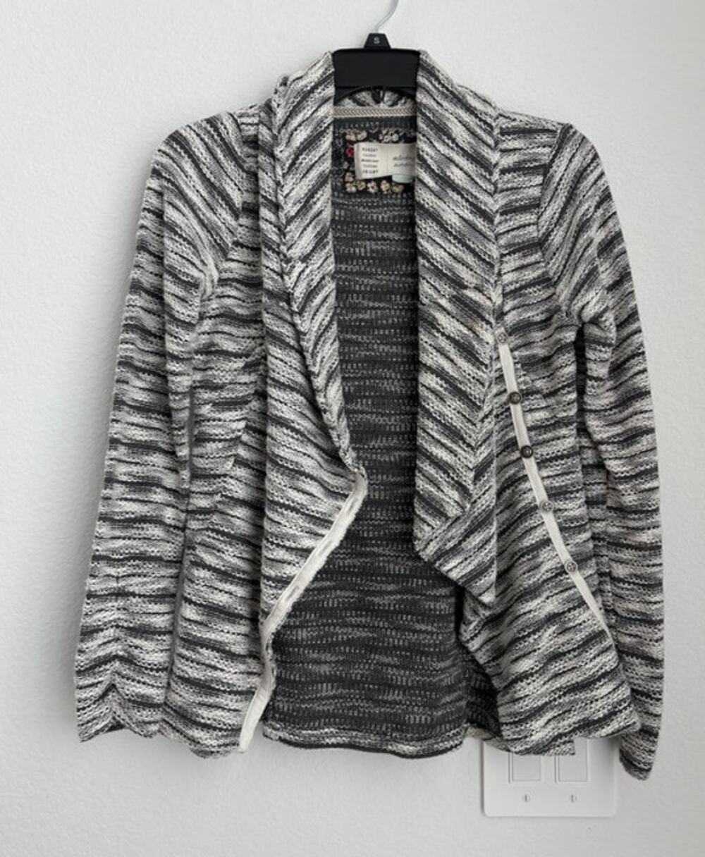 Anthropology Saturday Sunday Asymmetrical Cardigan/Blazer Size Small
